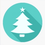 simple graphic of a christmas tree