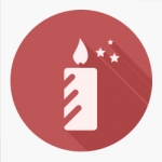 simple graphic of a candle